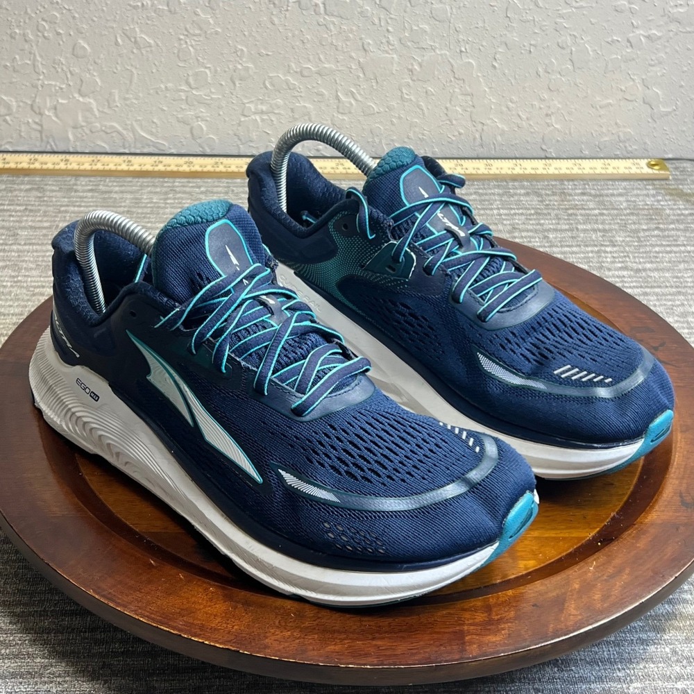 Altra Paradigm 6 Running Shoes Navy Teal Ego Max Stability 9.5 Mesh Sneakers